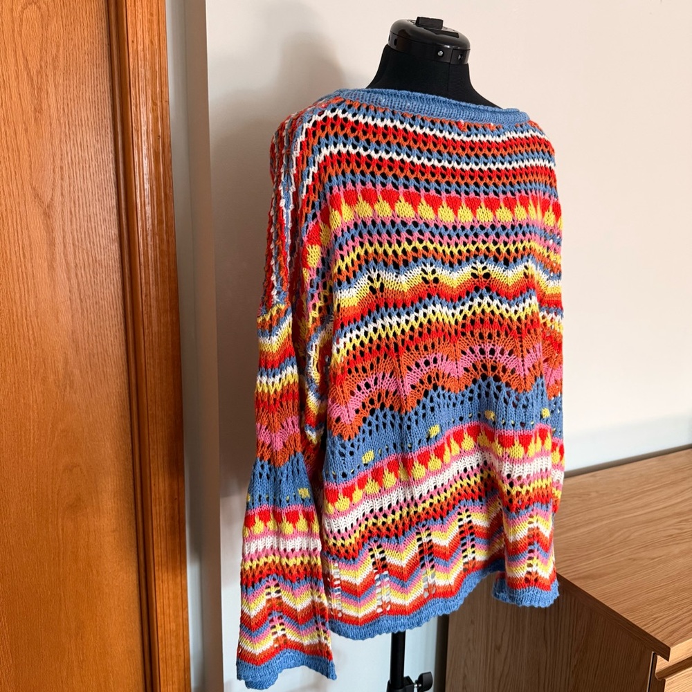 Crochet Mesh Sweater - Picture 2 of 4